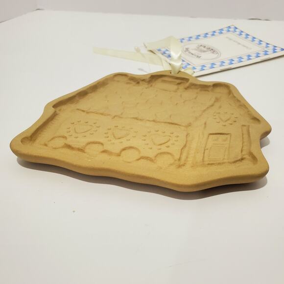 Gingerbread House Brown Bag Cookie Art Mold w/ Recipe Booklet Vintage Unused - Picture 3 of 10